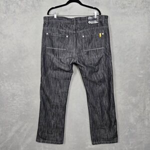 Southpole Jeans Dark Gray charcoal wash Pants HipHop Mens loose baggy mens 40x31